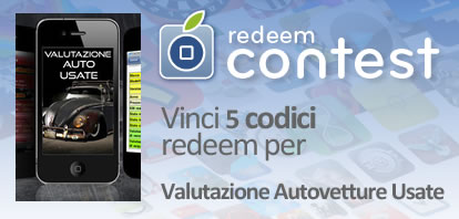 CONTEST: vinci 5 codici redeem per Valutazione Autovetture Usate [APP STORE ITALIA] [VINCITORI]