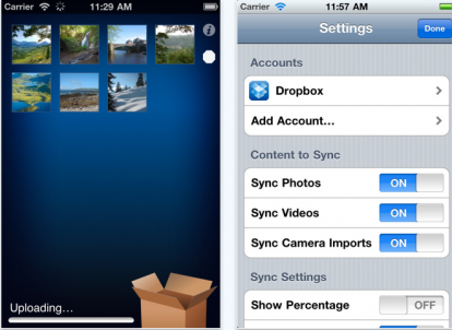 CameraSync: esporta le foto da iPhone ai servizi internet più importanti