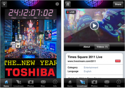 Times Square Official New Year’s Eve Ball App – 2011, gratis su App Store