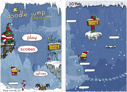 Doodle Jump Christmas Special arriva su iPhone