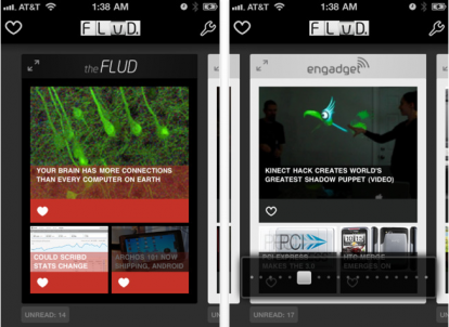 FLUD Mobile, uno splendido lettore di news per iPhone [GRATIS]