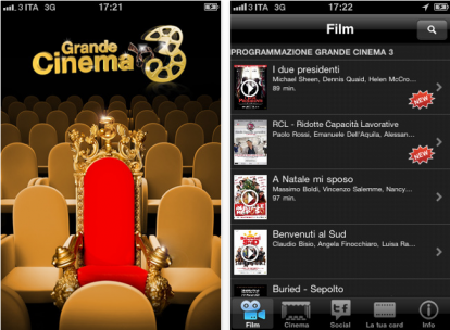 Grande Cinema 3: arriva l’applicazione ufficiale di 3