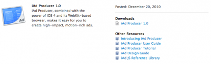 Apple rilascia iAd Producer: l’applicazione per Mac per creare banner iAd avanzati [AGGIORNATO]