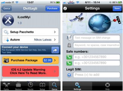 iLostMyi: un nuovo programma per rintracciare il proprio iPhone smarrito [Cydia Store]