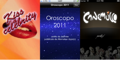 iPhoneItalia Quick Review: Kiss a Celebrity, Oroscopo 2011, Canemucco