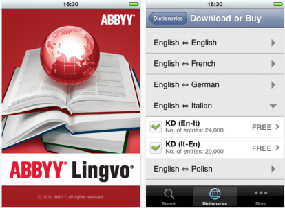 Lingvo Dictionaries, la nuova ed utile applicazione della ABBYY
