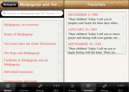 I messaggi di Medjugorje, una nuova app per iPhone su App Store