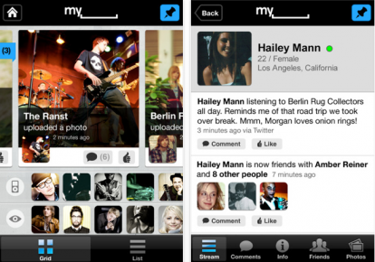 MySpace 2.0 disponibile su App Store