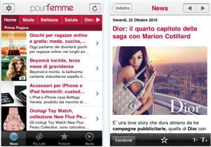 Pour Femme, il magazine al femminile