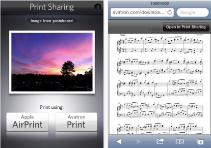 Print Sharing, l’applicazione per iPhone che permette di stampare con qualsiasi stampante condivisa