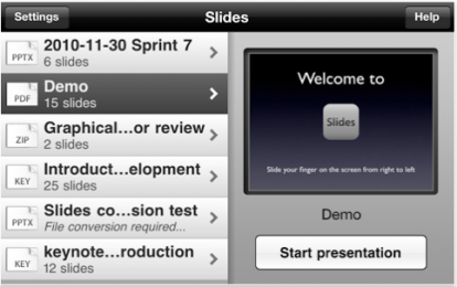 Slides, una nuova applicazione per la gestione delle presentazioni