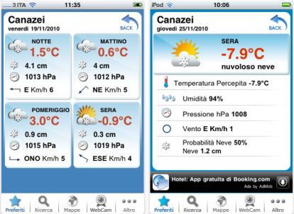 Tempo Italia: una nuova applicazione meteo, gratis su App Store