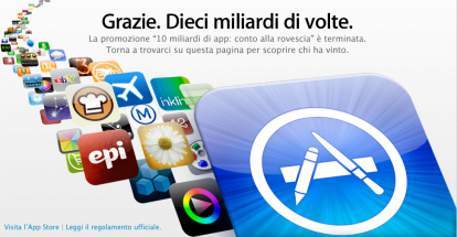 Grazie, dieci miliardi di volte: scaricate 10 miliardi di applicazioni su App Store! [VIDEO]