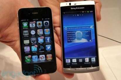 iPhone 4 e Sony Ericsson Xperia