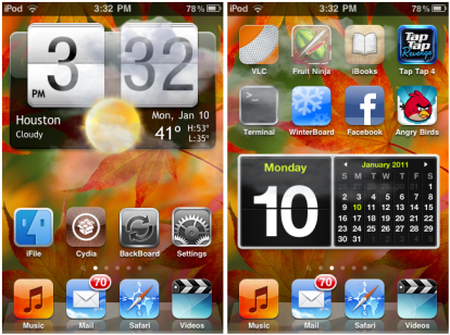 PerPageHTML: widget HTML nella SpringBoard dell’iPhone