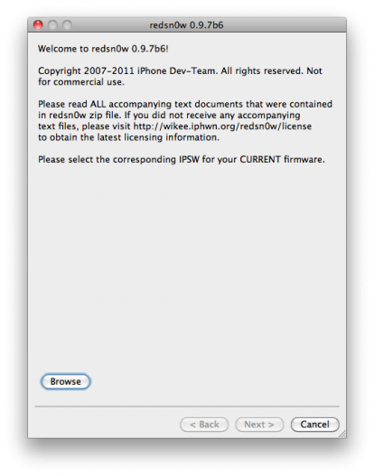 Redsn0w 0.9.7b6 disponibile al download: corretto il problema con Skype