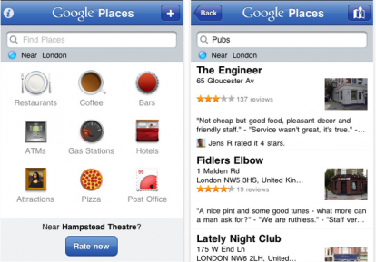 Google Places, l’applicazione ufficiale disponibile su App Sore