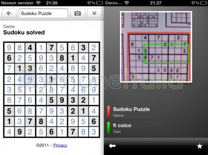 Google Goggles consente ora di risolvere un Sudoku in pochissimi istanti! [AGGIORNATO]