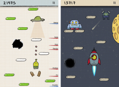 Aggiornamento per Doodle Jump: la versione 2.0 introduce la tanto attesa modalità multiplayer!