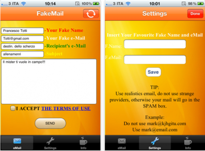 FakeMail, l’app per l’invio di mail con mittente falso: quanto durerà su App Store?
