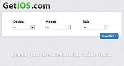 GetiOS, tutti i firmware Apple iOS a portata di click per essere scaricati