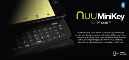 MiniKey by NUU – Un nuovo case per iPhone 4 con tastiera QWERTY a scorrimento integrata