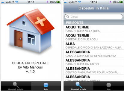 Ospedali Italia, per cercare gli ospedali grazie all’iPhone