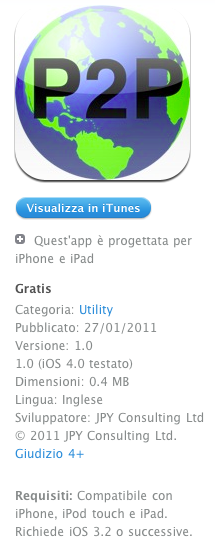 P2P: condividi i tuoi file in rete con altri iPhone, iPad o iPod Touch