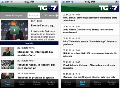 TG LA7 Mobile, l’applicazione ufficiale per iPhone