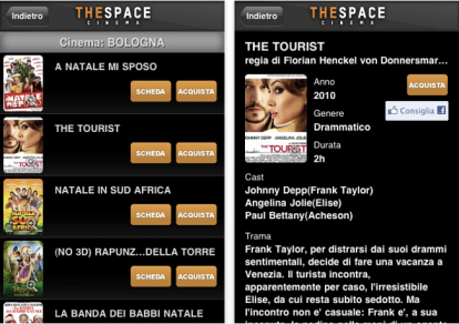 The Space Cinema, l’applicazione per acquistare i biglietti tramite iPhone