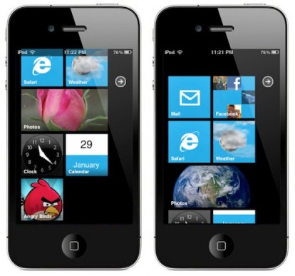 L’interfaccia di Windows Phone 7 su iPhone? Ora si può, ecco la guida!