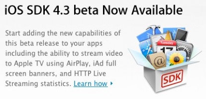 Apple rilascerà la terza beta di iOS 4.3 oggi? [RUMOR]