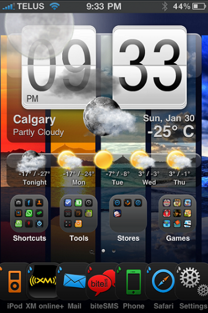 HTC Weather Animated per PerPageHTML [Cydia] - iPhone Italia
