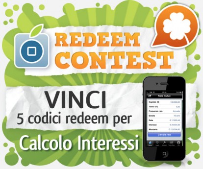 CONTEST: vinci 5 codici redeem per Calcolo Interessi [VINCITORI]