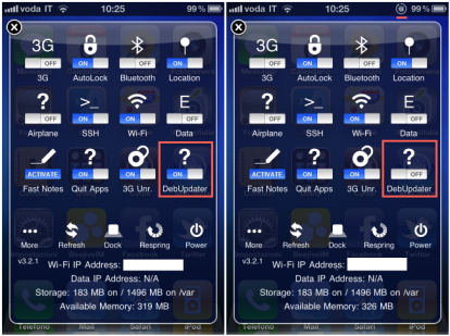 Debian Updater: un toggle per aggiornare le repository di Cydia tramite SBSettings e senza aprire il programma