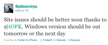 P0sixninja conferma: Greenpois0n RC5 per Windows verrà rilasciato tra oggi e domani!
