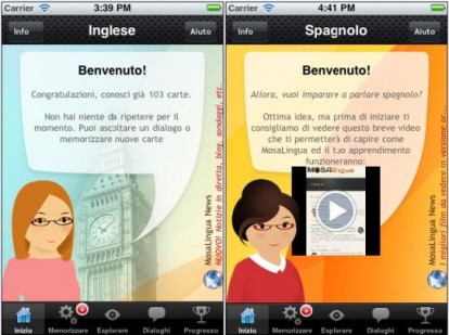 MosaLingua Inglese e Spagnolo, nuove apps per l’apprendimento di lingue straniere