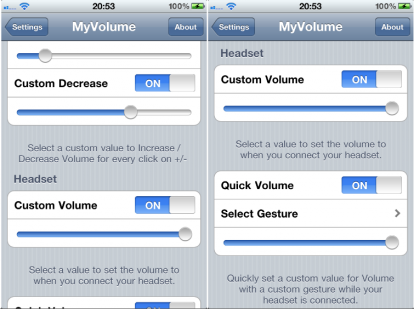 MyVolume disponibile in Cydia Store