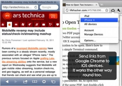 Push Browser, l’app che invia i link ad altri iDevice