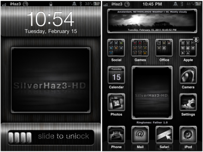 SilverHaz3: un nuovo tema completo per iPhone jailbroken sviluppato da iHaz3 [Cydia]