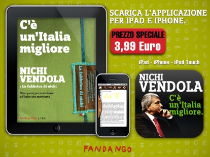 “C’è un’Italia migliore”, l’applicazione-libro di Nichi Vendola arriva su iPhone