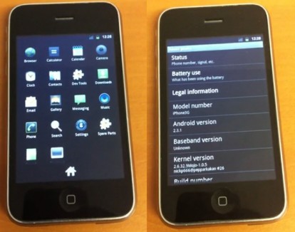 Android GingerBread può essere finalmente installato anche su iPhone e iPod touch di vecchia generazione