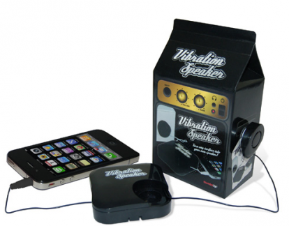 Vibration Speaker, l’oggetto che permette di usare qualsiasi superficie come amplificatore per iPhone e iPod Touch!