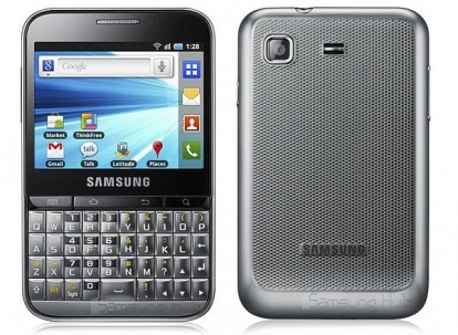 Samsung galaxy Pro: touchscreen da 2,8″ e tastiera QWERTY