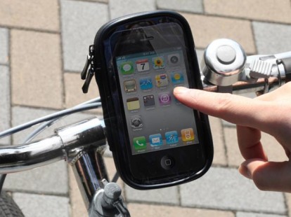 Supporto da bici anti-pioggia per iPhone ed iPod Touch