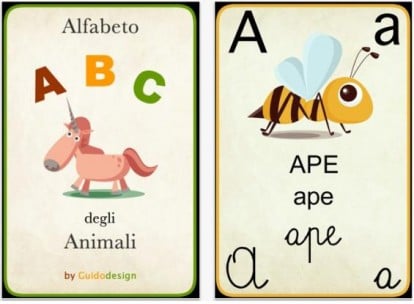 ABC degli Animali insegna l’alfabeto ai nostri bambini