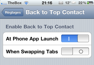 Back to Top Contact, un tweak che migliora l’utilizzo della sezione Contatti nell’app Telefono [Cydia]