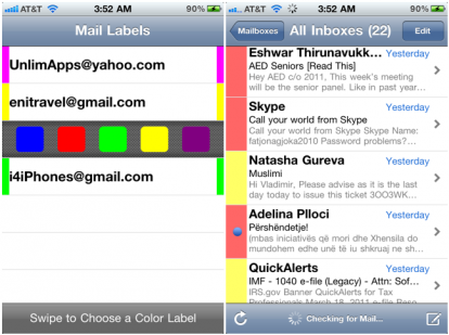 Color Mail Labels: un colore diverso per ogni casella mail [Cydia]