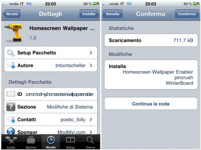 Homescreen Wallpaper Enabler: attiva lo sfondo nella Home su iPhone 3G e iPod touch 2G [Cydia]