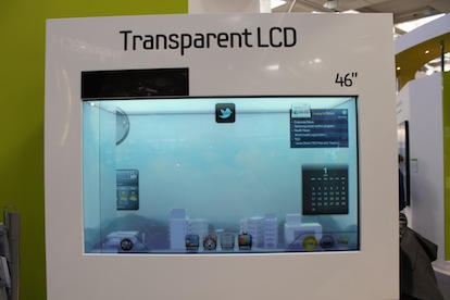 CeBIT 2011: Samsung mostra il nuovo LCD trasparente